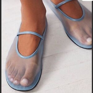 Jeffrey Campbell Moria Light Blue Ballet Flats